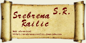 Srebrena Railić vizit kartica